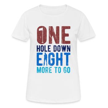 Golfplatz zum Golfen Golf - Frauen T-Shirt atmungsaktiv - Weiß - Vorne - AI Model Female 172 dark (172cm)
