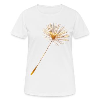 Dandelion Seed + Löwenzahn Same - Frauen T-Shirt atmungsaktiv - Weiß - Vorne - AI Model Female 172 dark (172cm)