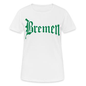 Brême - T-shirt respirant Femme - blanc - Devant - AI Model Female 172 dark (172cm)