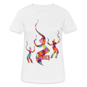 TRANCE - Danseurs - T-shirt respirant Femme - blanc - Devant - AI Model Female 172 dark (172cm)