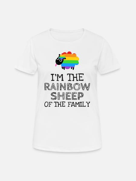 I am the rainbow sheep - Women's Breathable T-Shirt - white