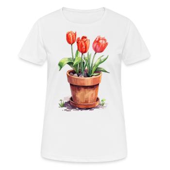 Greenhouse Garden Plants Gardener Retirement - Women's Breathable T-Shirt - white - Front - AI Model Female 172 dark (172cm)