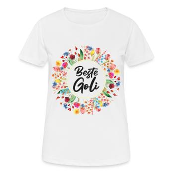 Beste Goli fragen Patentante fragen Taufe Schweiz - Frauen T-Shirt atmungsaktiv - Weiß - Vorne - AI Model Female 172 dark (172cm)