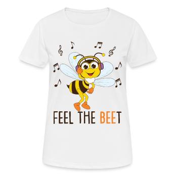 Music Bee Lover - Women's Breathable T-Shirt - white - Front - AI Model Female 172 dark (172cm)