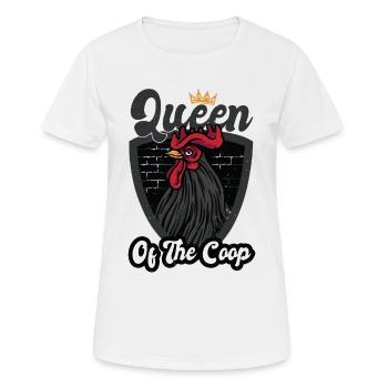 Queen Chicken Coop - Women's Breathable T-Shirt - white - Front - AI Model Female 172 dark (172cm)