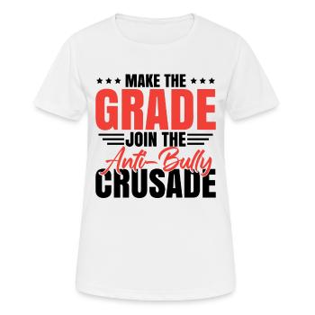 Join The Anti-Bully Crusade - Women's Breathable T-Shirt - white - Front - AI Model Female 172 dark (172cm)