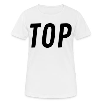 TOP Geschenk - Frauen T-Shirt atmungsaktiv - Weiß - Vorne - AI Model Female 172 dark (172cm)