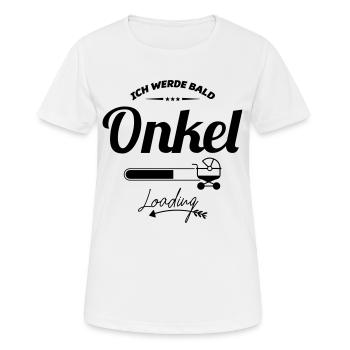 Ich werde bald Onkel - Frauen T-Shirt atmungsaktiv - Weiß - Vorne - AI Model Female 172 dark (172cm)
