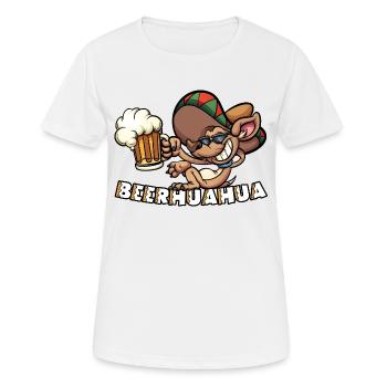 Mexican Chihuahua with beer Beerhuahua - Women's Breathable T-Shirt - white - Front - AI Model Female 172 dark (172cm)