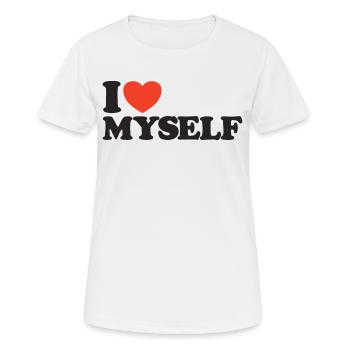 I love myself Confession of self-love - Women's Breathable T-Shirt - white - Front - AI Model Female 172 dark (172cm)