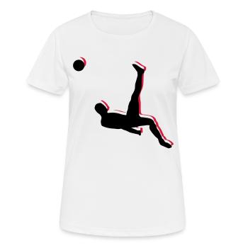 Soccer Overhead Kick Sports - T-shirt respirant Femme - blanc - Devant - AI Model Female 172 dark (172cm)