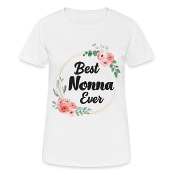 Best Nonna Beste Oma italienisch Oma Schweizer Oma - Frauen T-Shirt atmungsaktiv - Weiß - Vorne - AI Model Female 172 dark (172cm)