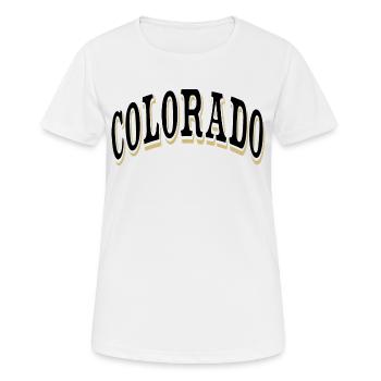 Colorado - Frauen T-Shirt atmungsaktiv - Weiß - Vorne - AI Model Female 172 dark (172cm)