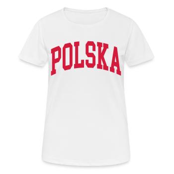 Polska - T-shirt respirant Femme - blanc - Devant - AI Model Female 172 dark (172cm)