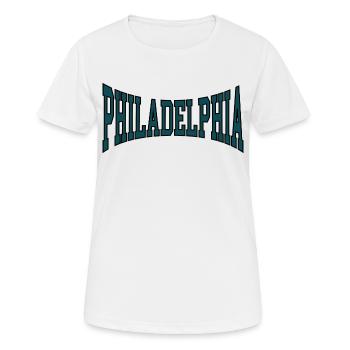 Philadelphie - T-shirt respirant Femme - blanc - Devant - AI Model Female 172 dark (172cm)