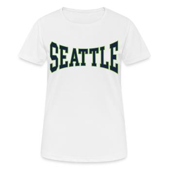 Seattle - T-shirt respirant Femme - blanc - Devant - AI Model Female 172 dark (172cm)