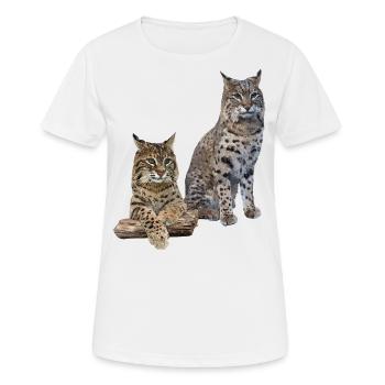 Luchs - Frauen T-Shirt atmungsaktiv - Weiß - Vorne - AI Model Female 172 dark (172cm)