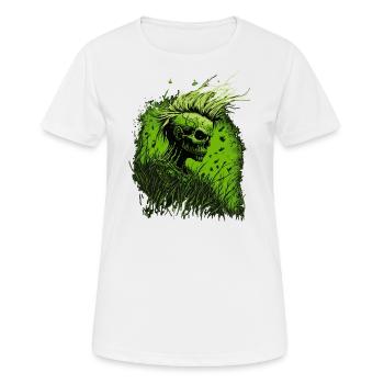 Horror Punk Zombie Mohawk - Frauen T-Shirt atmungsaktiv - Weiß - Vorne - AI Model Female 172 dark (172cm)