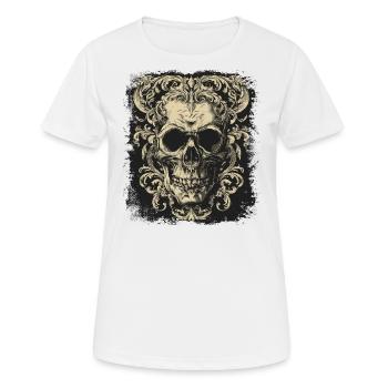 Gothic Skull - Women's Breathable T-Shirt - white - Front - AI Model Female 172 dark (172cm)