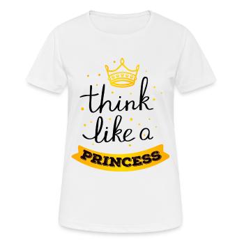 Princesse Maman Et Fille Citation - T-shirt respirant Femme - blanc - Devant - AI Model Female 172 dark (172cm)