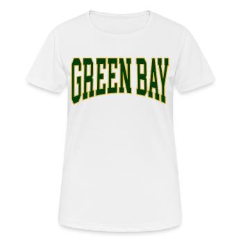 Green Bay - Frauen T-Shirt atmungsaktiv - Weiß - Vorne - AI Model Female 172 dark (172cm)