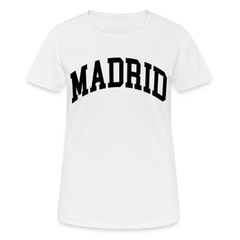 Madrid - Women's Breathable T-Shirt - white - Front - AI Model Female 172 dark (172cm)