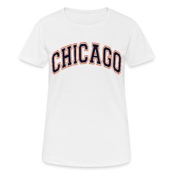 Chicago - T-shirt respirant Femme - blanc - Devant - AI Model Female 172 dark (172cm)