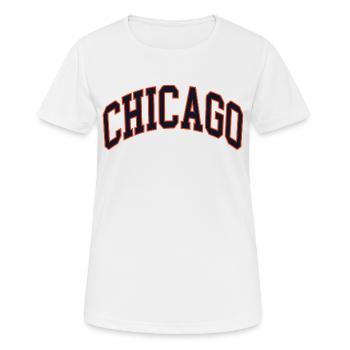Chicago - T-shirt respirant Femme - blanc - Devant - AI Model Female 172 dark (172cm)