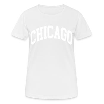 Chicago - T-shirt respirant Femme - blanc - Devant - AI Model Female 172 dark (172cm)