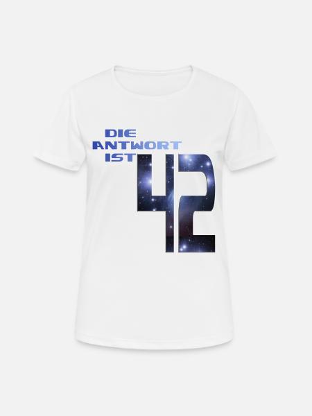THE ANSWER IS 42 - Women's Breathable T-Shirt - white