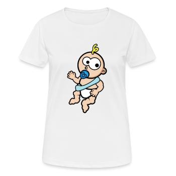 bébé - T-shirt respirant Femme - blanc - Devant - AI Model Female 172 dark (172cm)