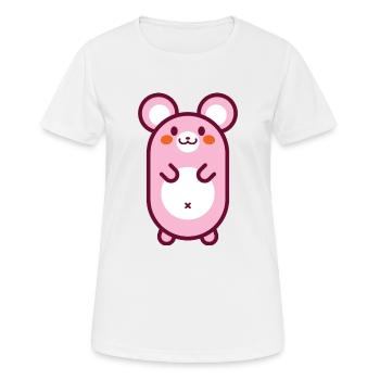 mouse - Women's Breathable T-Shirt - white - Front - AI Model Female 172 dark (172cm)