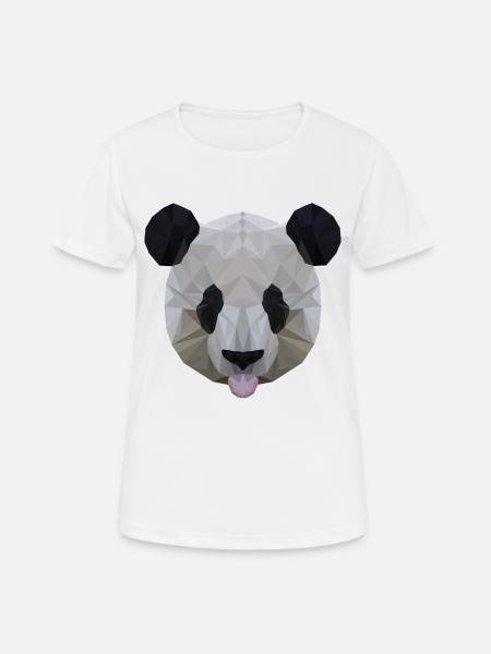 Polygon Panda - Women's Breathable T-Shirt - white