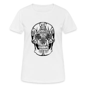 Masonic Innard - Lights - Women's Breathable T-Shirt - white - Front - AI Model Female 172 dark (172cm)