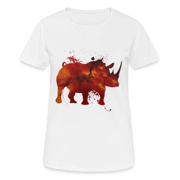 Rhino spatial - T-shirt respirant Femme - blanc - Devant - AI Model Female 172 dark (172cm)