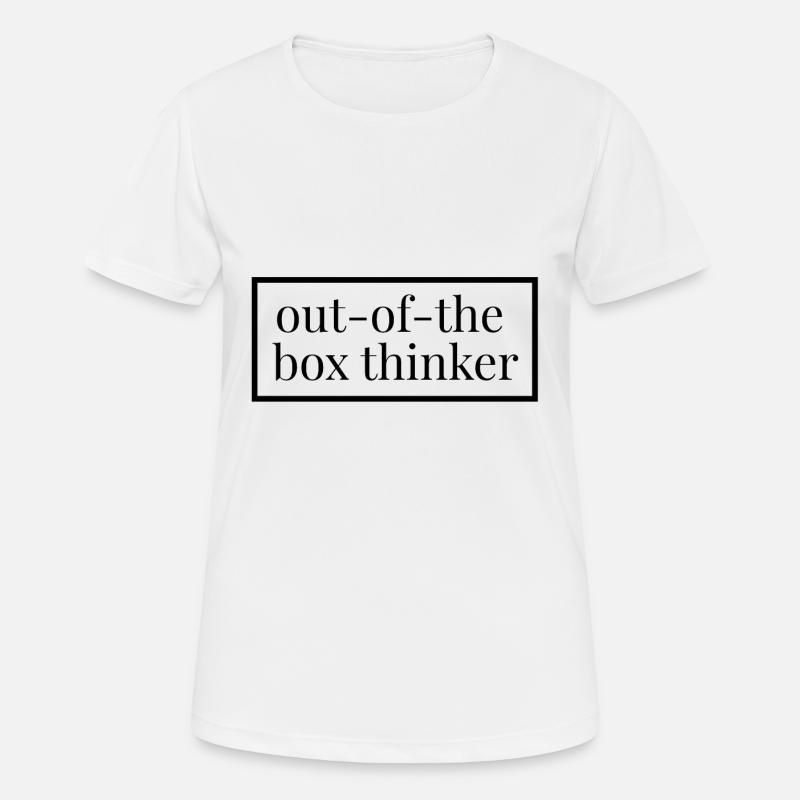 Lateral thinker - dissident - Women's Breathable T-Shirt - white