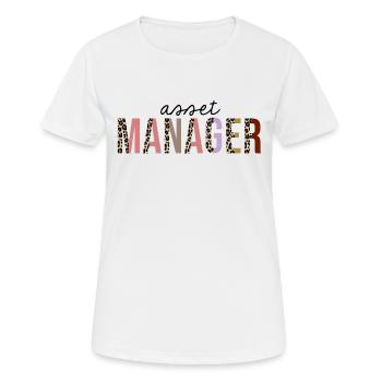 Asset manager Leopard Print Funny - Women's Breathable T-Shirt - white - Front - AI Model Female 172 dark (172cm)