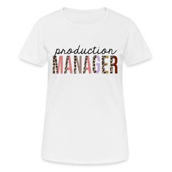 Produktionsleiter Leopard Print Funny - Frauen T-Shirt atmungsaktiv - Weiß - Vorne - AI Model Female 172 dark (172cm)
