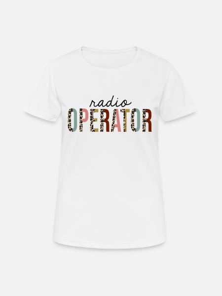 Funker Leopardenprint lustig - Frauen T-Shirt atmungsaktiv - Weiß