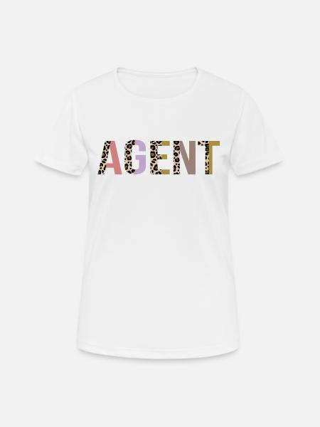 Agent - Frauen T-Shirt atmungsaktiv - Weiß