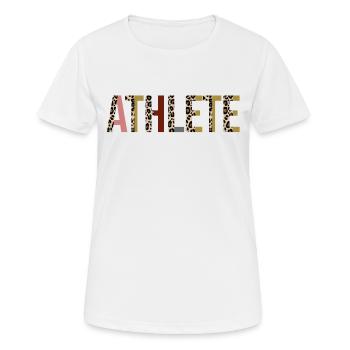 Athlete - Women's Breathable T-Shirt - white - Front - AI Model Female 172 dark (172cm)