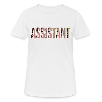 Assistant - Women's Breathable T-Shirt - white - Front - AI Model Female 172 dark (172cm)