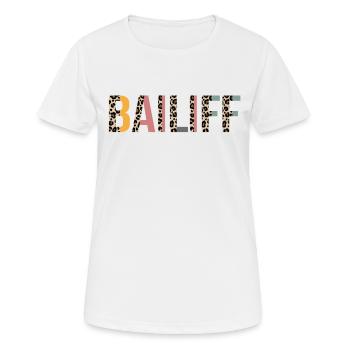 Huissier - T-shirt respirant Femme - blanc - Devant - AI Model Female 172 dark (172cm)