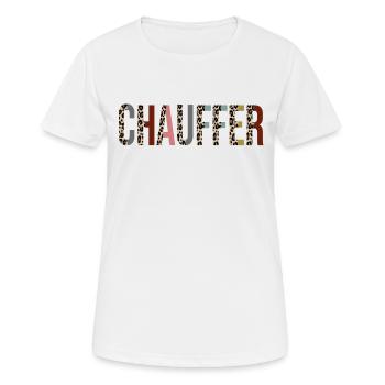 Chauffeur - T-shirt respirant Femme - blanc - Devant - AI Model Female 172 dark (172cm)