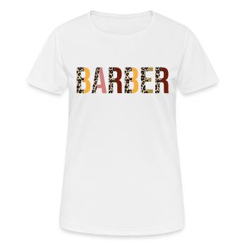 Coiffeur - T-shirt respirant Femme - blanc - Devant - AI Model Female 172 dark (172cm)