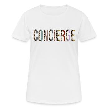Concierge - T-shirt respirant Femme - blanc - Devant - AI Model Female 172 dark (172cm)