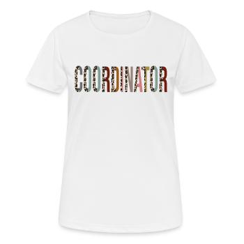 Coordinateur - T-shirt respirant Femme - blanc - Devant - AI Model Female 172 dark (172cm)
