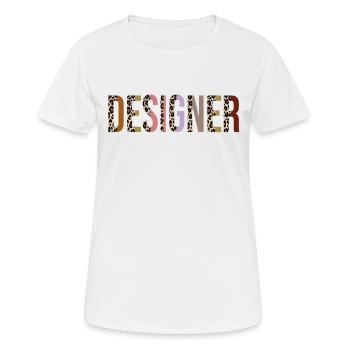 Concepteur - T-shirt respirant Femme - blanc - Devant - AI Model Female 172 dark (172cm)