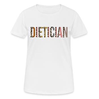 Diététicien - T-shirt respirant Femme - blanc - Devant - AI Model Female 172 dark (172cm)