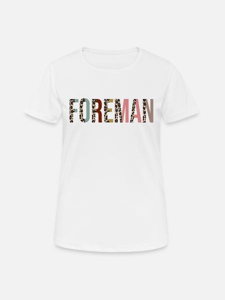 Vorarbeiter - Frauen T-Shirt atmungsaktiv - Weiß